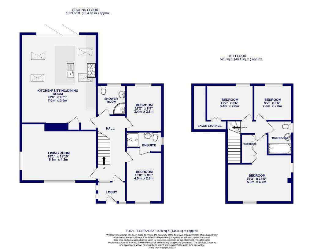 5 bedroom detached house for sale - floorplan