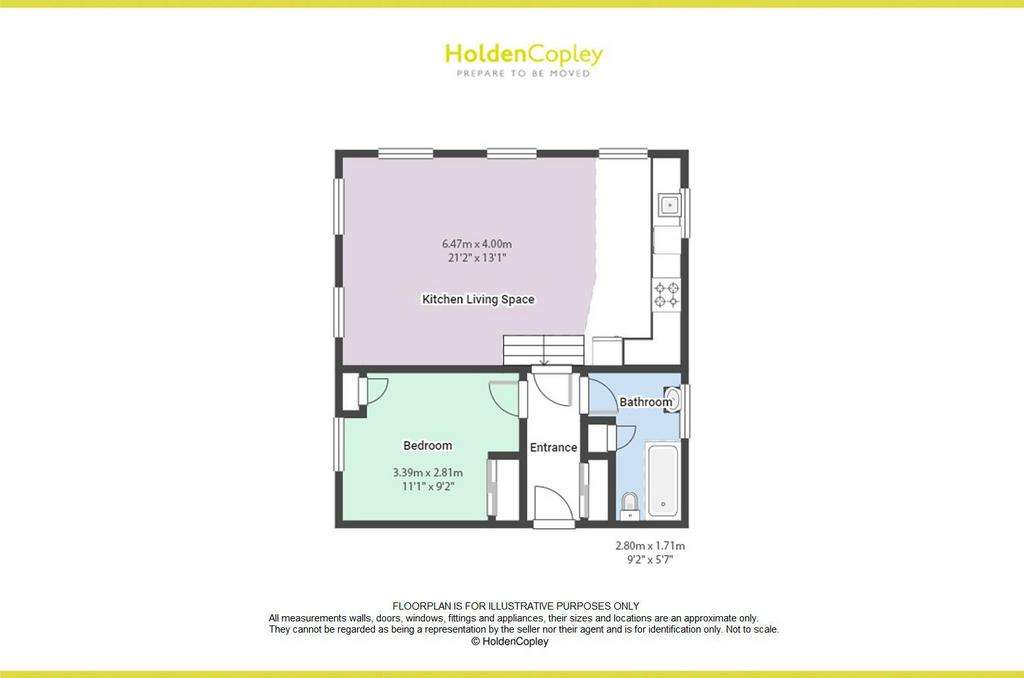 1 bedroom flat for sale - floorplan