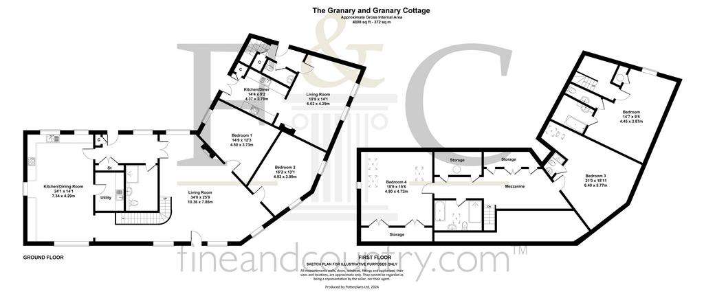 5 bedroom detached house for sale - floorplan