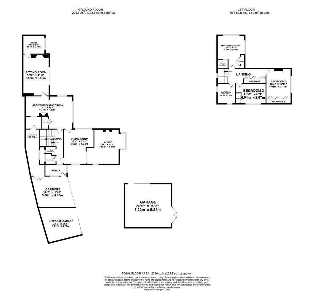 3 bedroom detached house for sale - floorplan