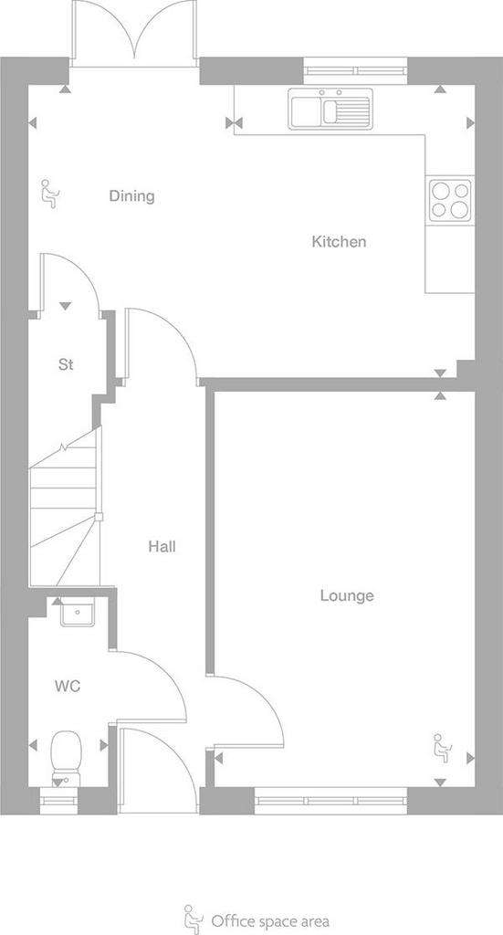 3 bedroom detached house for sale - floorplan