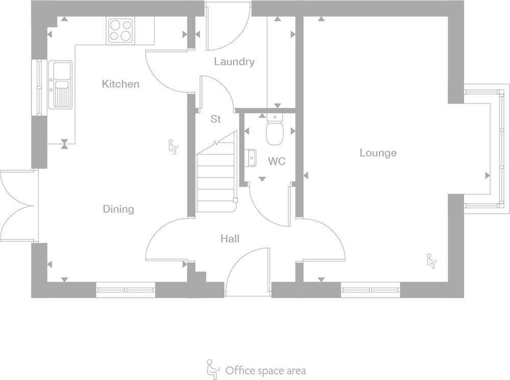 3 bedroom detached house for sale - floorplan