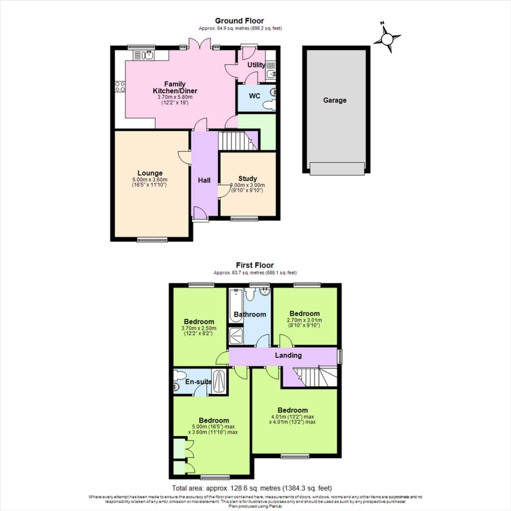 4 bedroom detached house for sale - floorplan