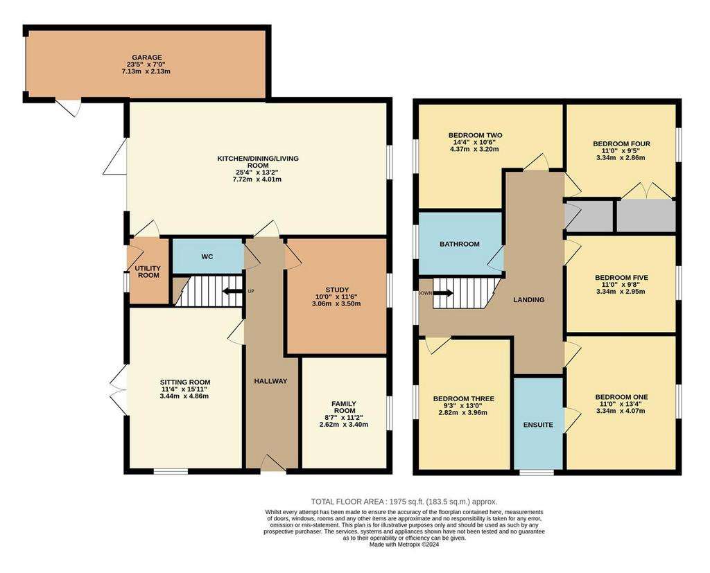 5 bedroom detached house for sale - floorplan