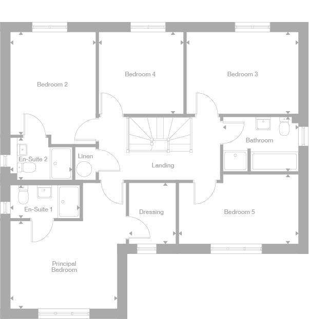 5 bedroom detached house for sale - floorplan