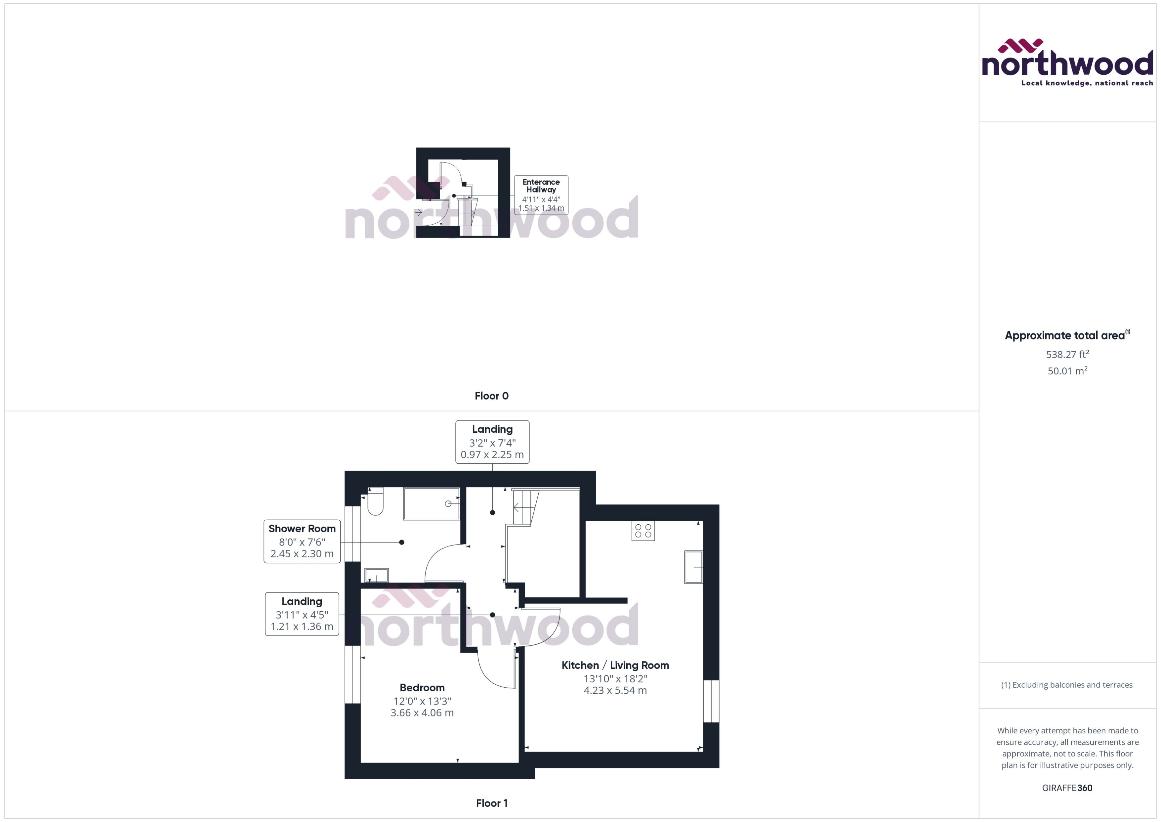 1 bedroom flat for sale - floorplan