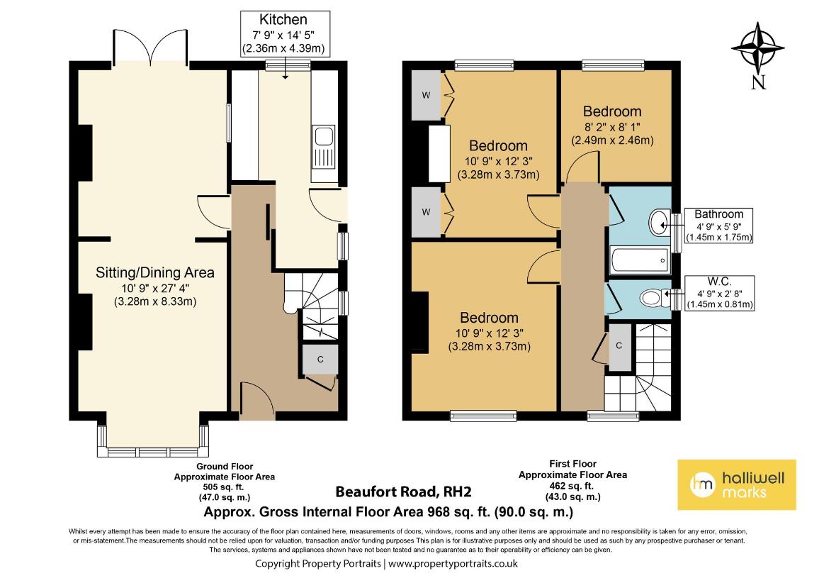 3 bedroom detached house for sale - floorplan