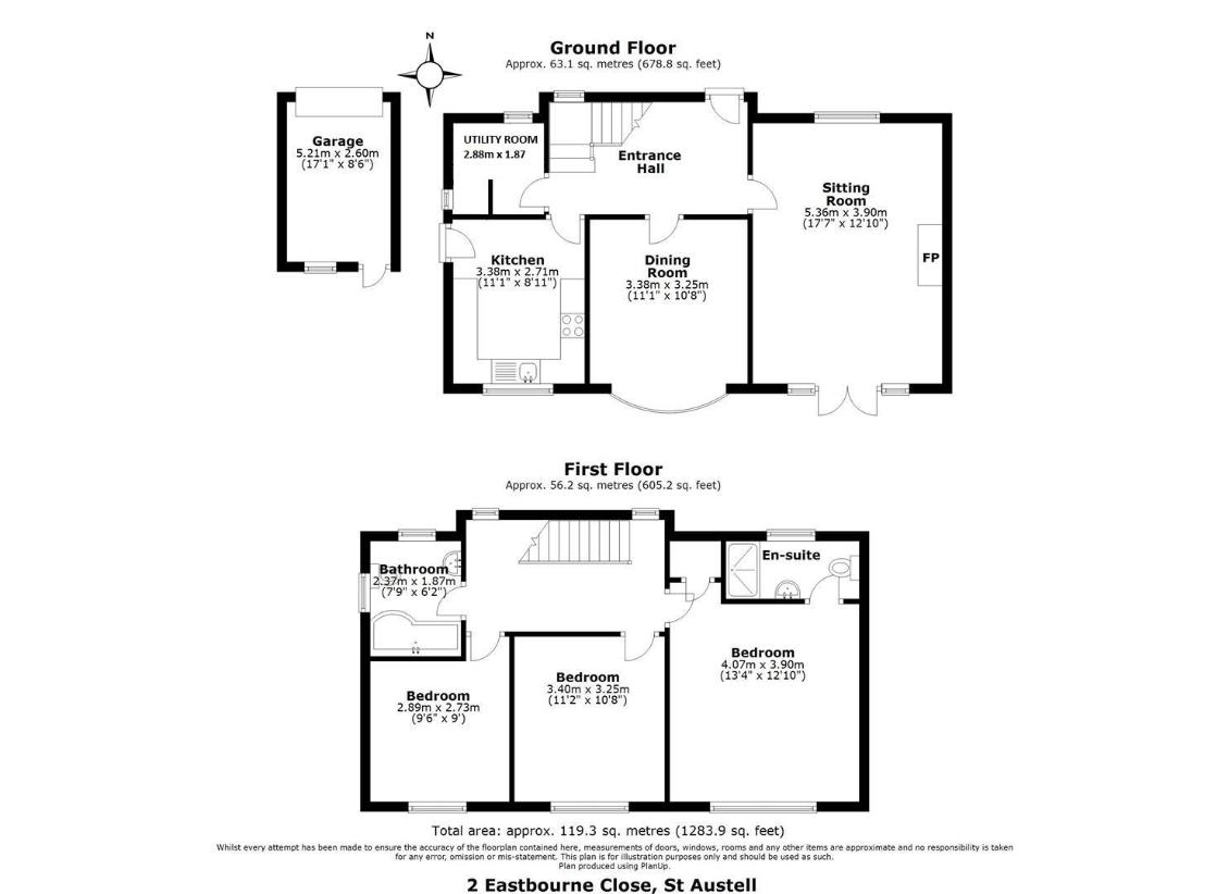 3 bedroom detached house for sale - floorplan