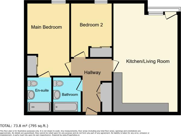 2 bedroom flat for sale - floorplan