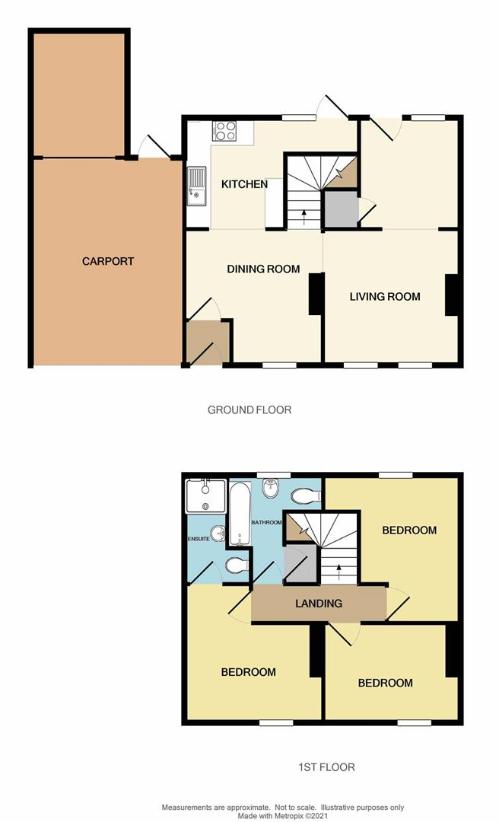 3 bedroom end of terrace house for sale - floorplan