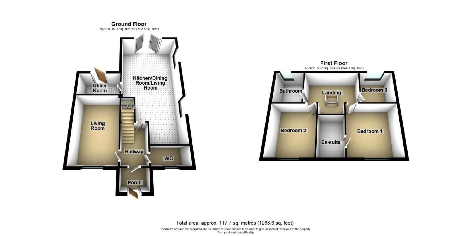 3 bedroom detached house for sale - floorplan