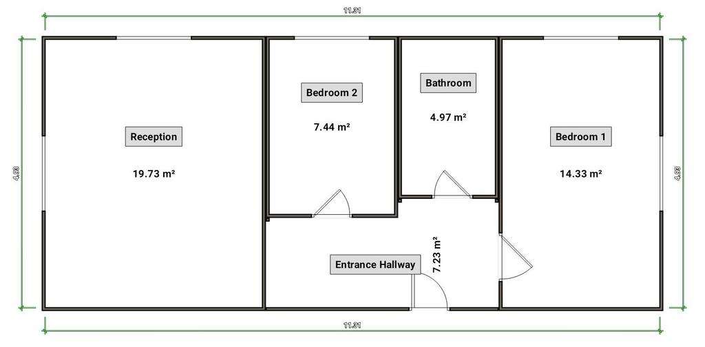 Studio flat for sale - floorplan