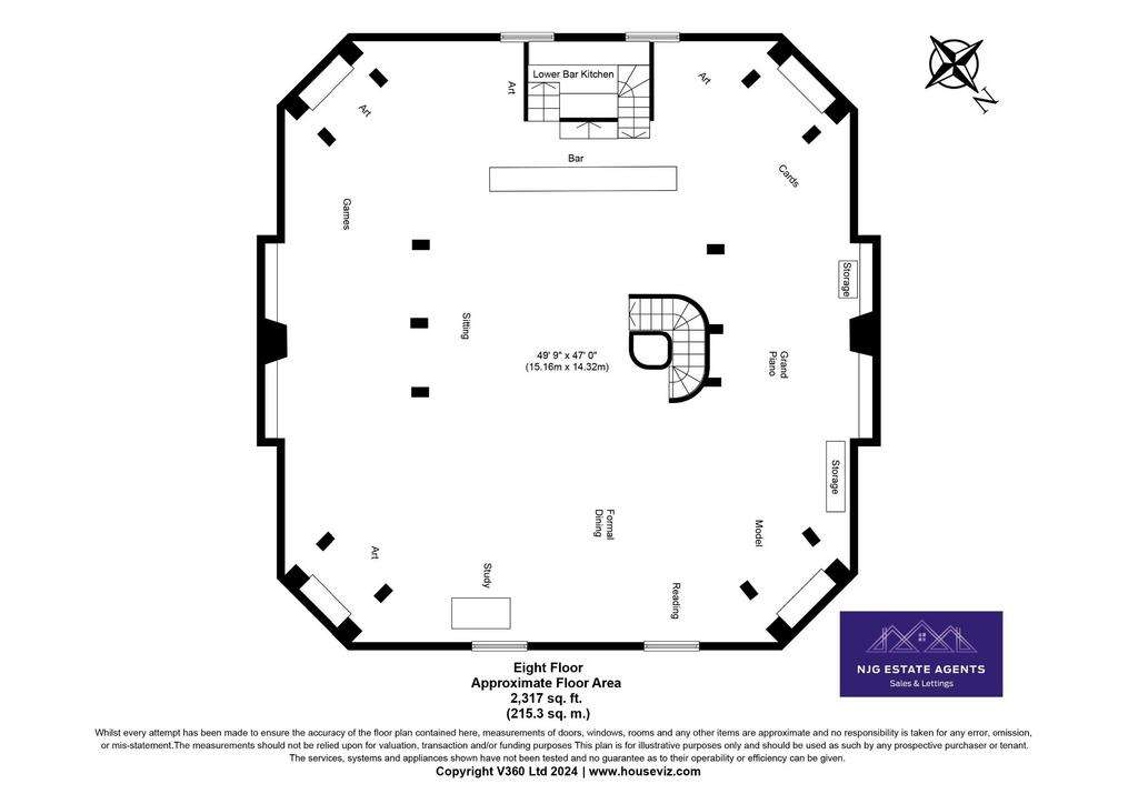 3 bedroom penthouse apartment for sale - floorplan