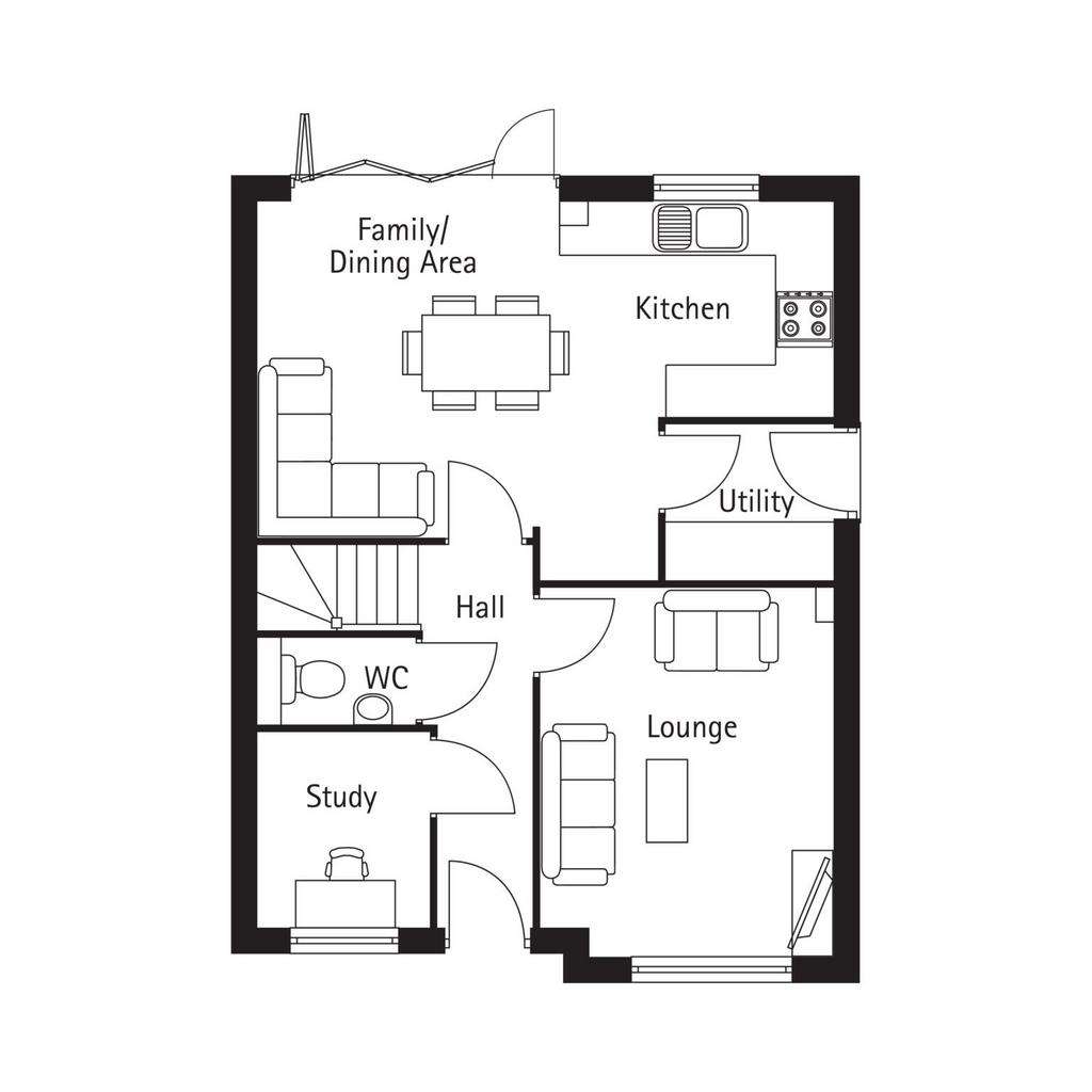 4 bedroom detached house for sale - floorplan