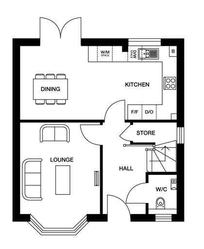 3 bedroom house for sale - floorplan