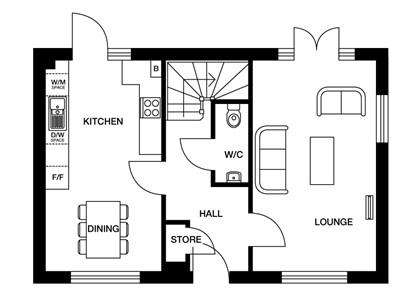 3 bedroom detached house for sale - floorplan