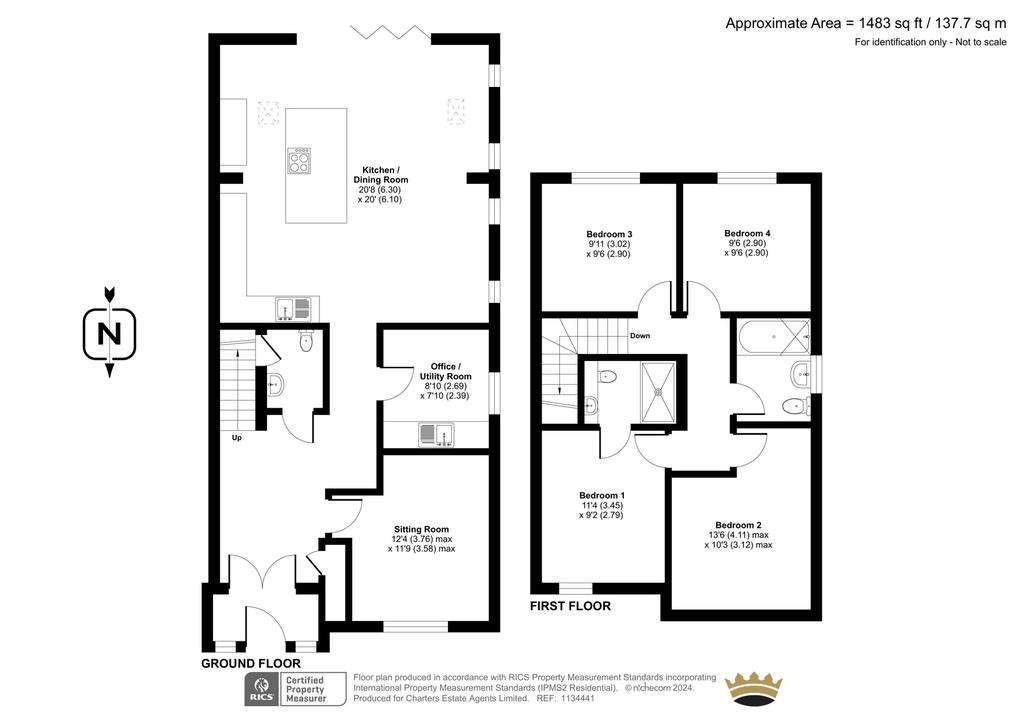 4 bedroom detached house for sale - floorplan