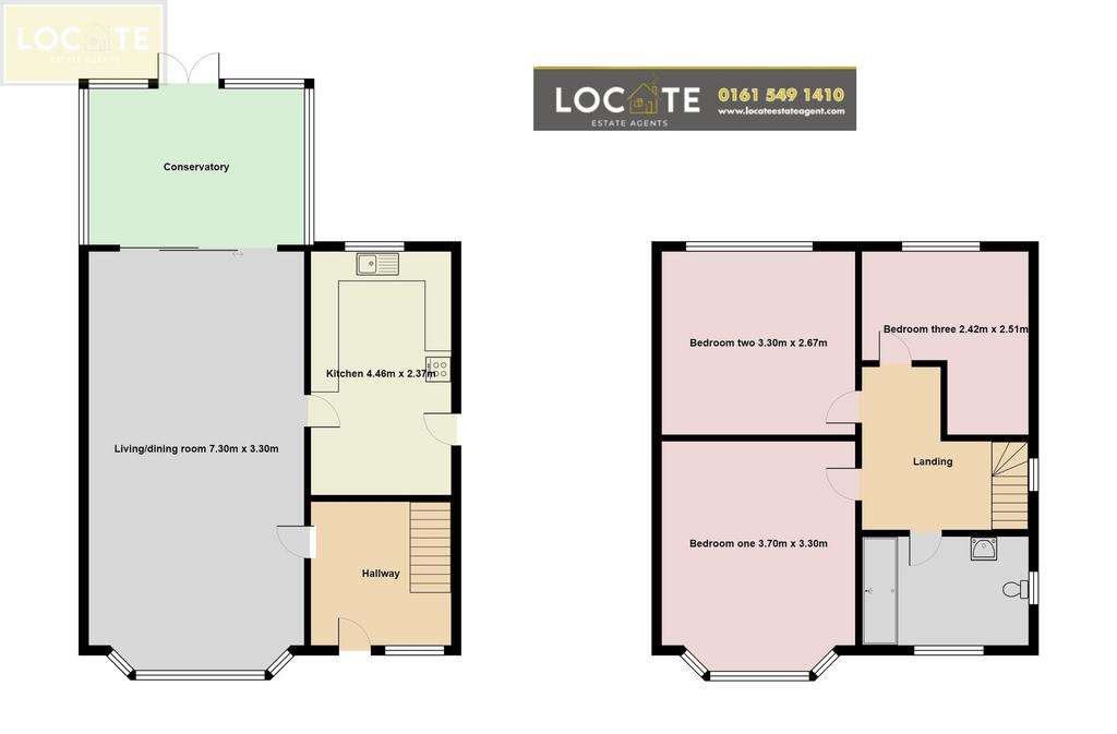 3 bedroom semi-detached house for sale - floorplan