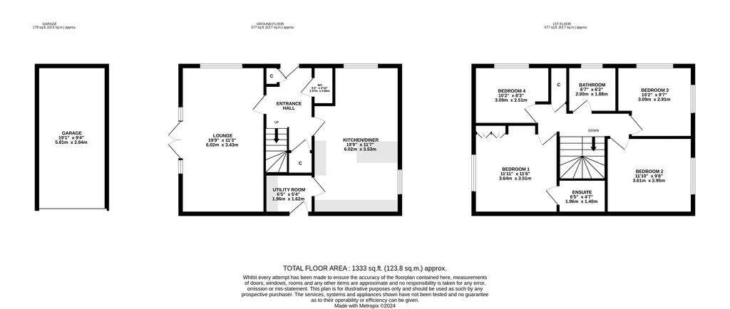 4 bedroom detached house for sale - floorplan