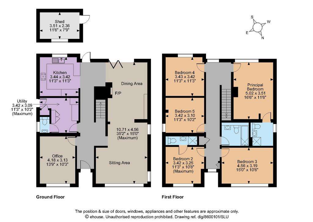 5 bedroom detached house for sale - floorplan