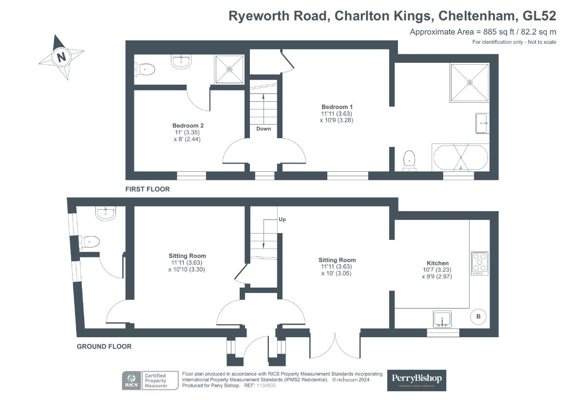 2 bedroom property for sale - floorplan