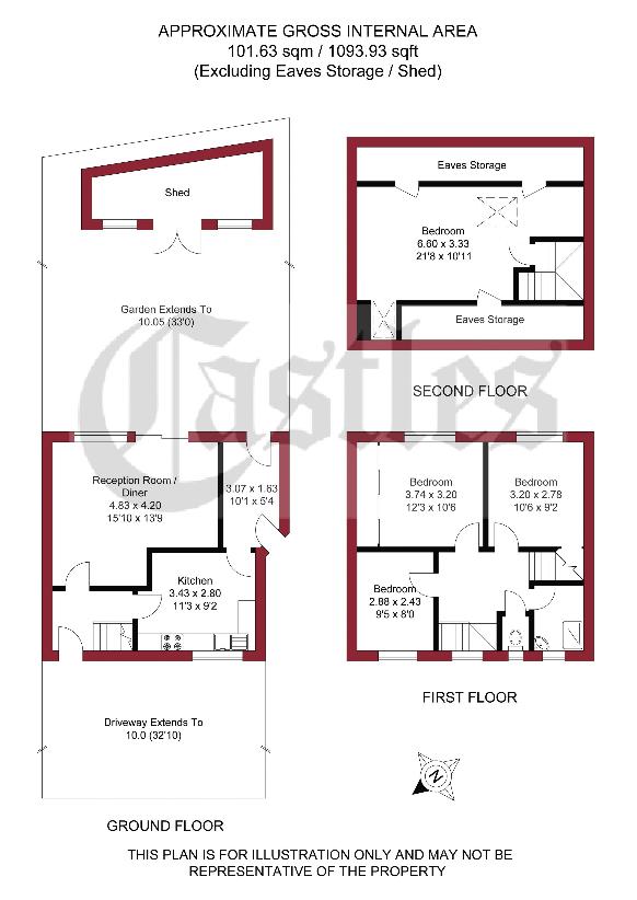 4 bedroom detached house for sale - floorplan