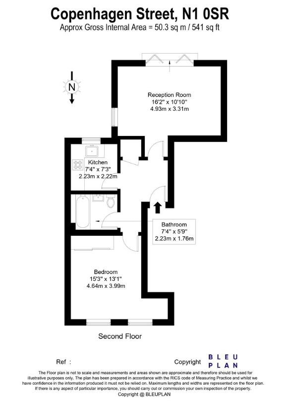 1 bedroom flat for sale - floorplan