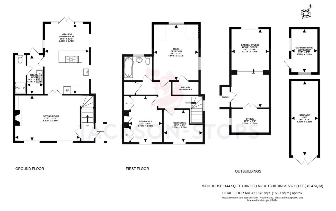 3 bedroom property for sale - floorplan