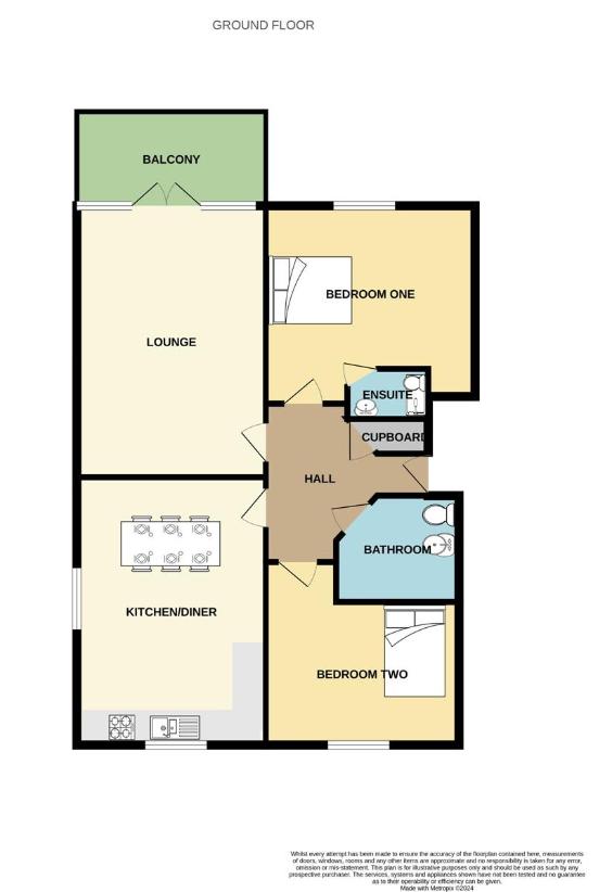 2 bedroom flat for sale - floorplan