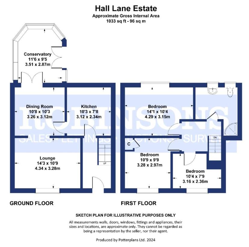 3 bedroom detached house for sale - floorplan