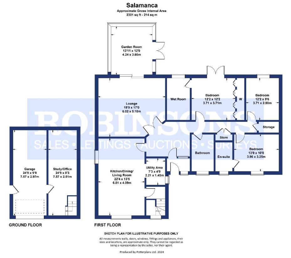 3 bedroom detached house for sale - floorplan