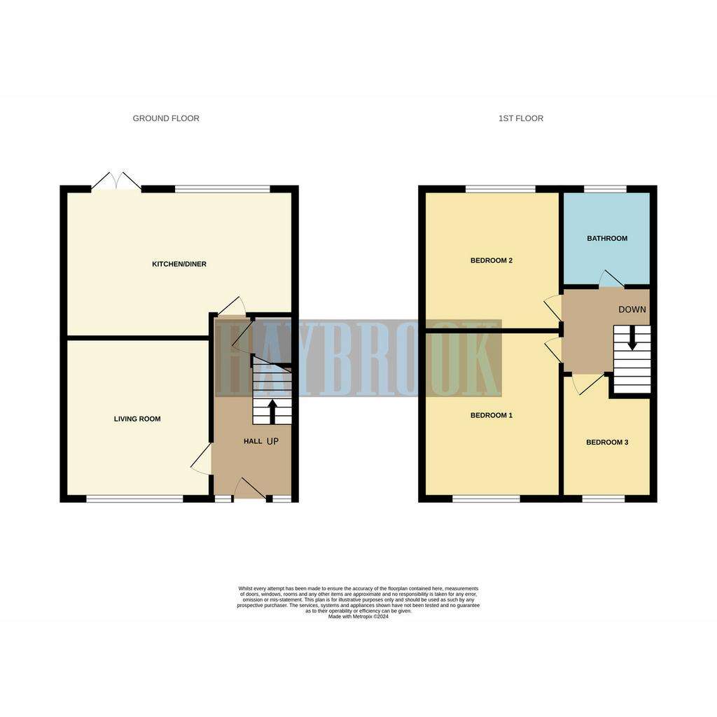 3 bedroom semi-detached house for sale - floorplan