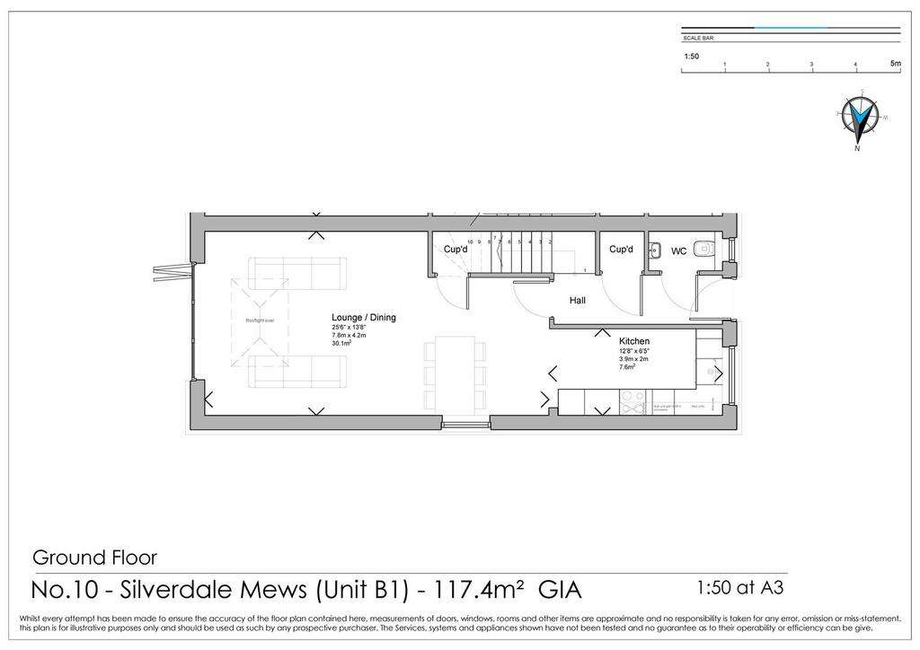 4 bedroom end of terrace house for sale - floorplan