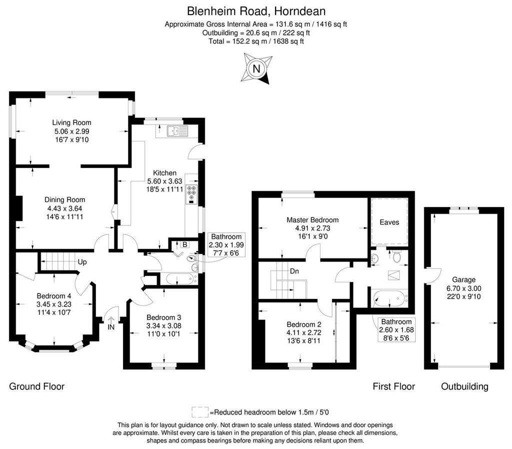 4 bedroom semi-detached bungalow for sale - floorplan