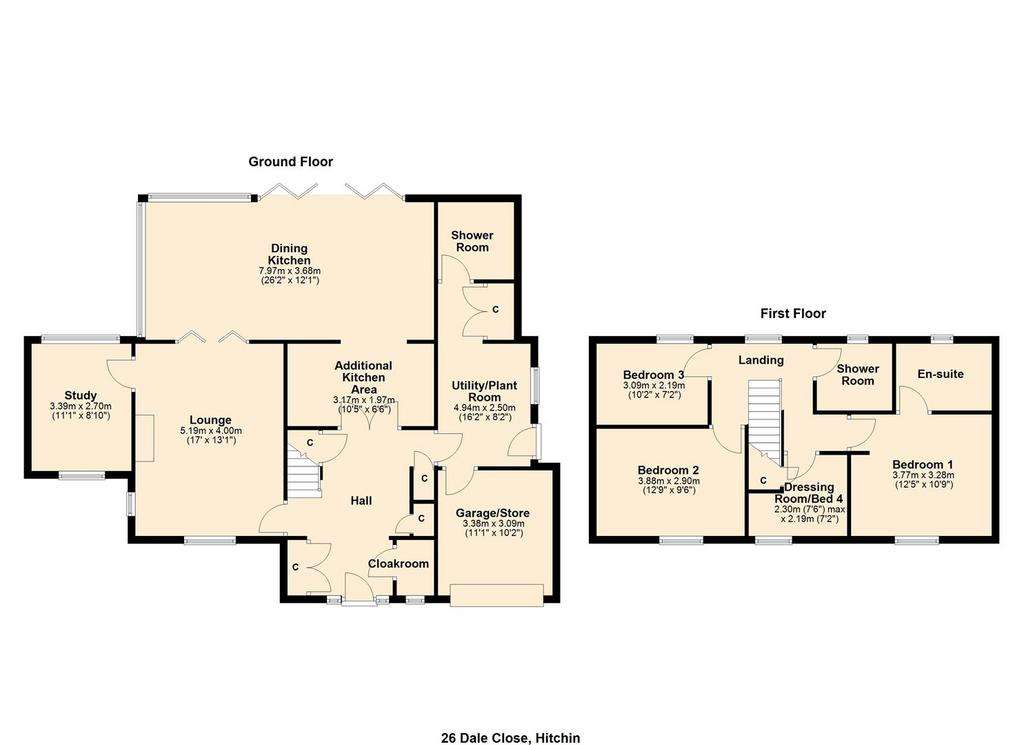 4 bedroom detached house for sale - floorplan