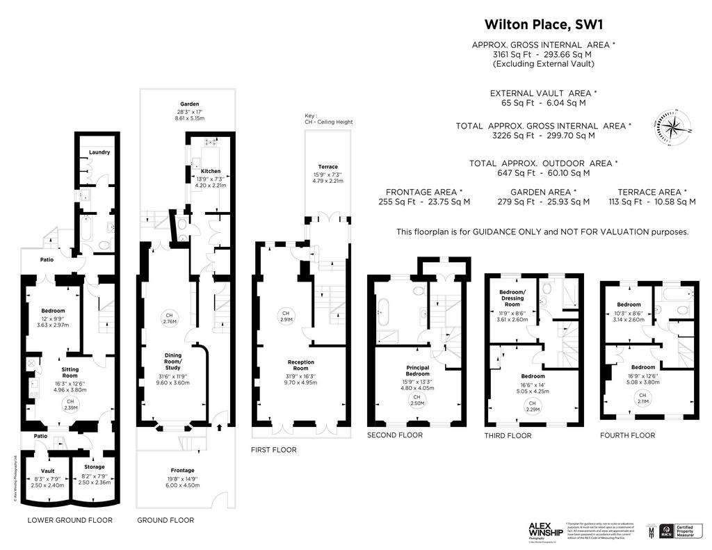 5 bedroom terraced house for sale - floorplan