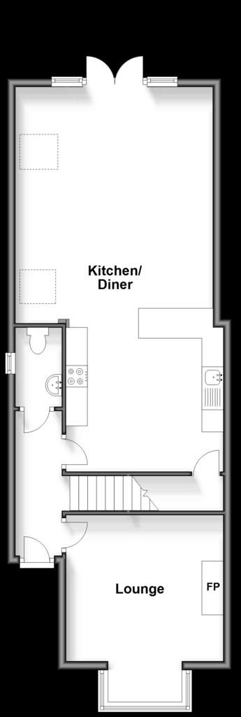 4 bedroom semi-detached house for sale - floorplan