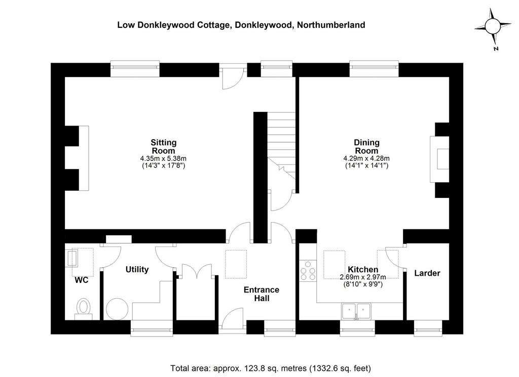 2 bedroom cottage for sale - floorplan