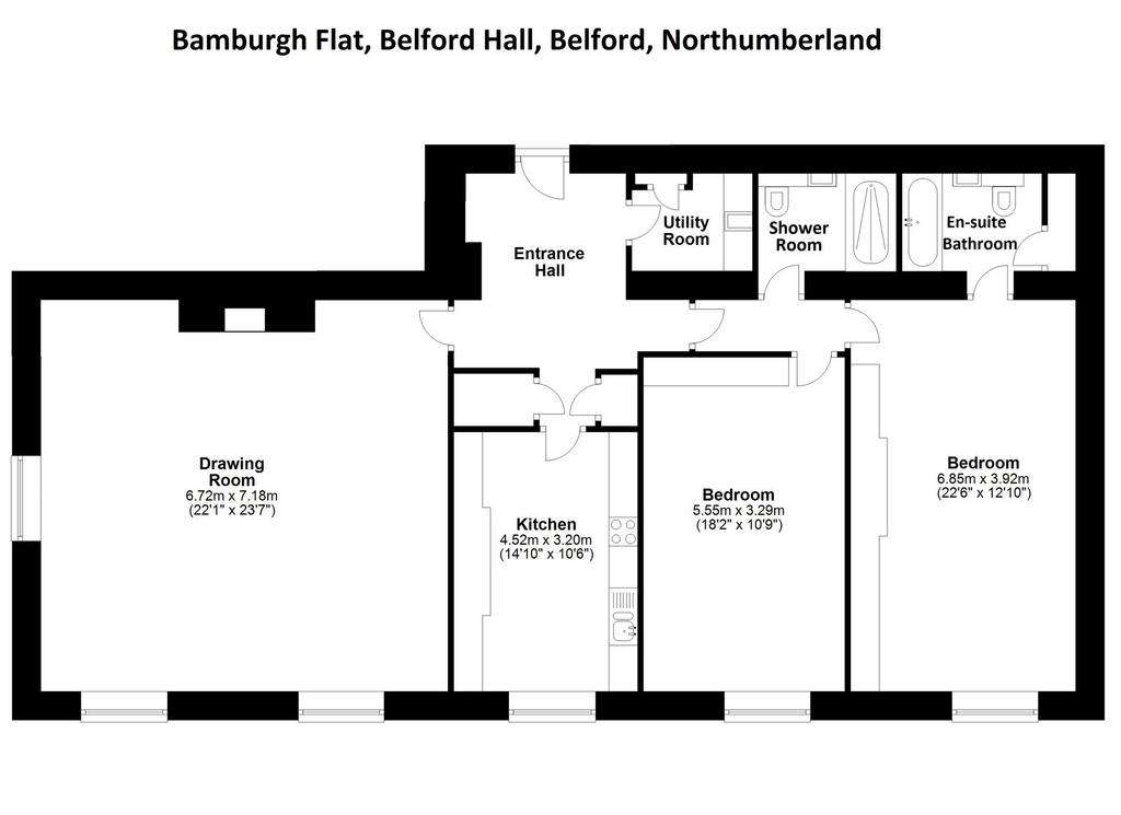 2 bedroom flat for sale - floorplan