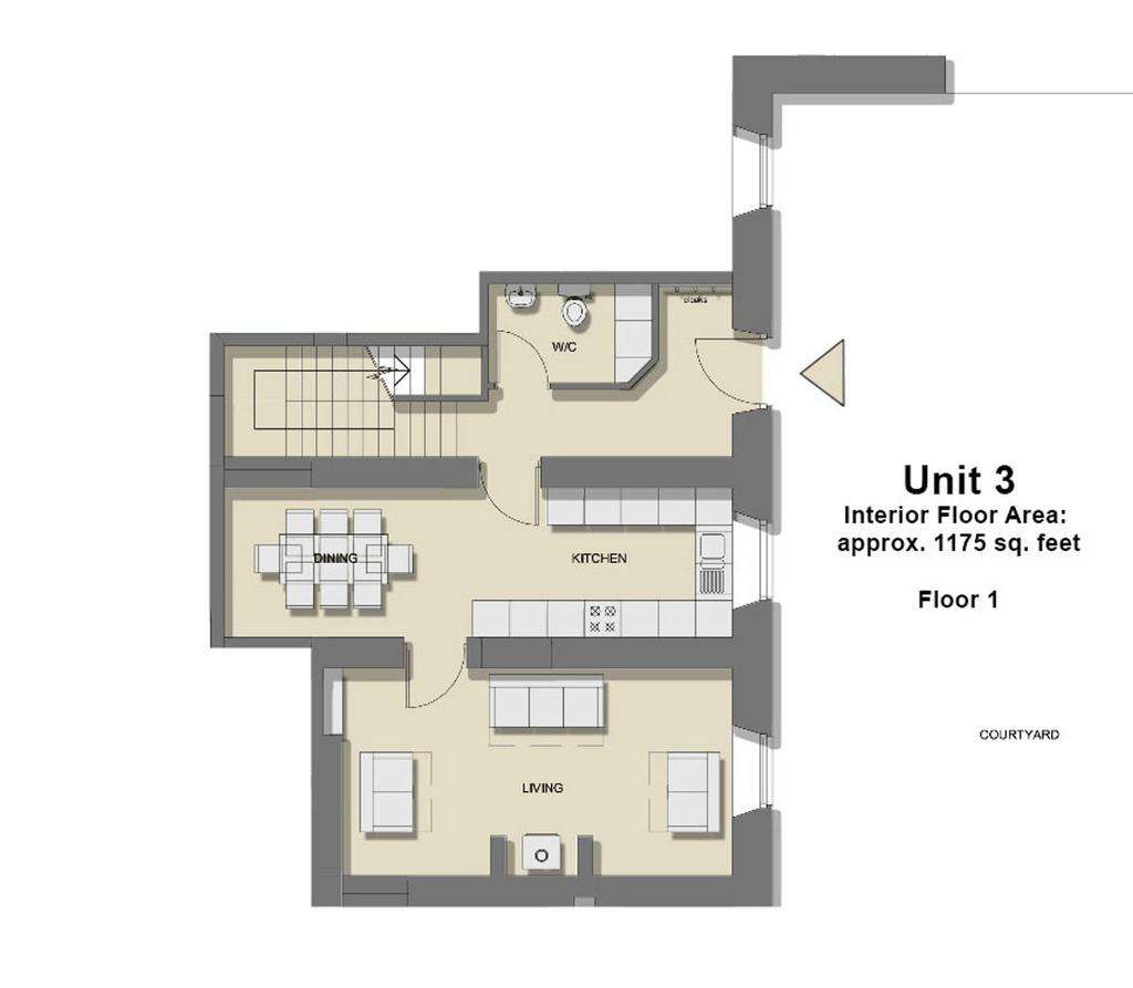 3 bedroom terraced house for sale - floorplan