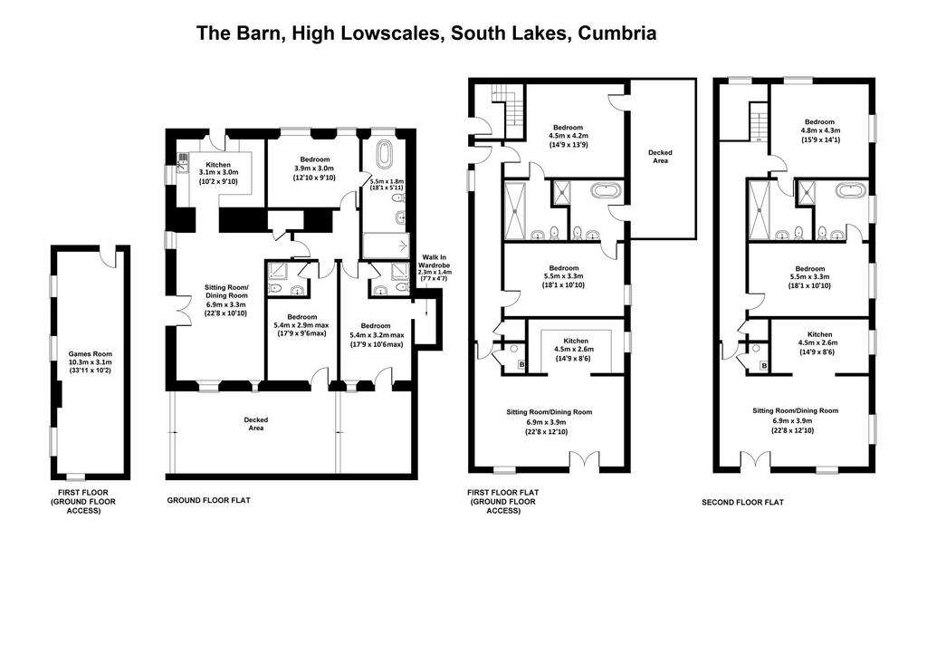 7 bedroom barn conversion for sale - floorplan