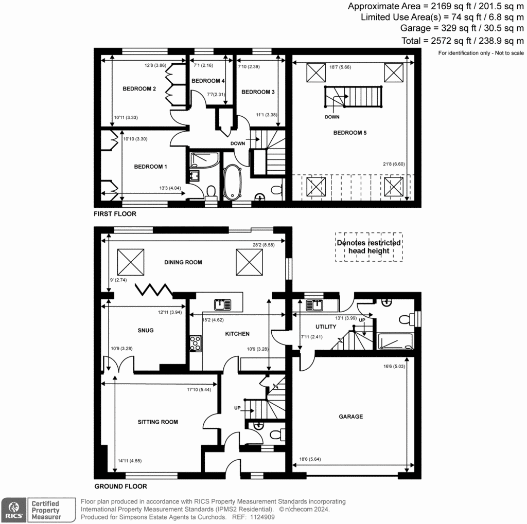 5 bedroom detached house for sale - floorplan