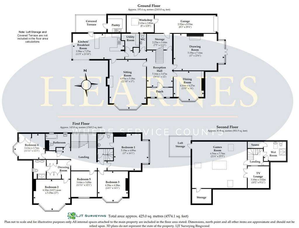 5 bedroom detached house for sale - floorplan