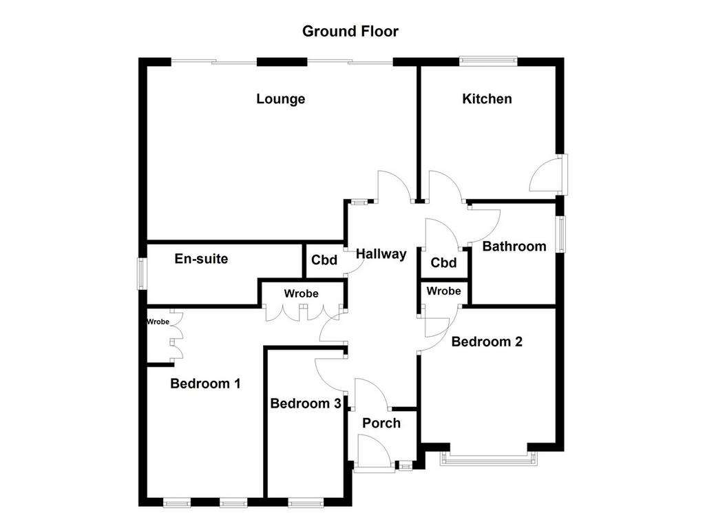 3 bedroom detached bungalow for sale - floorplan