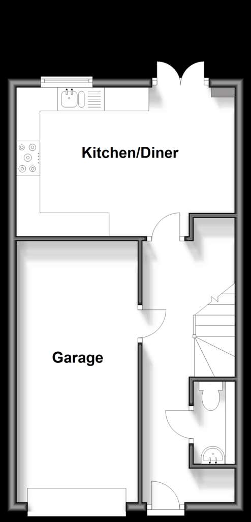 3 bedroom town house for sale - floorplan