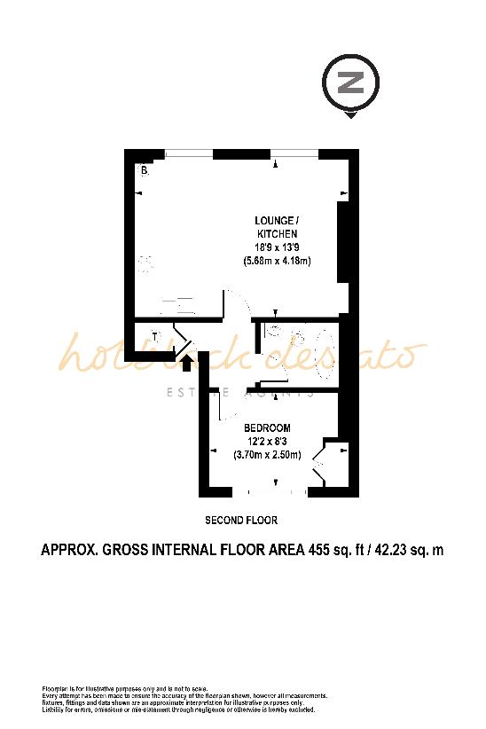 1 bedroom flat for sale - floorplan