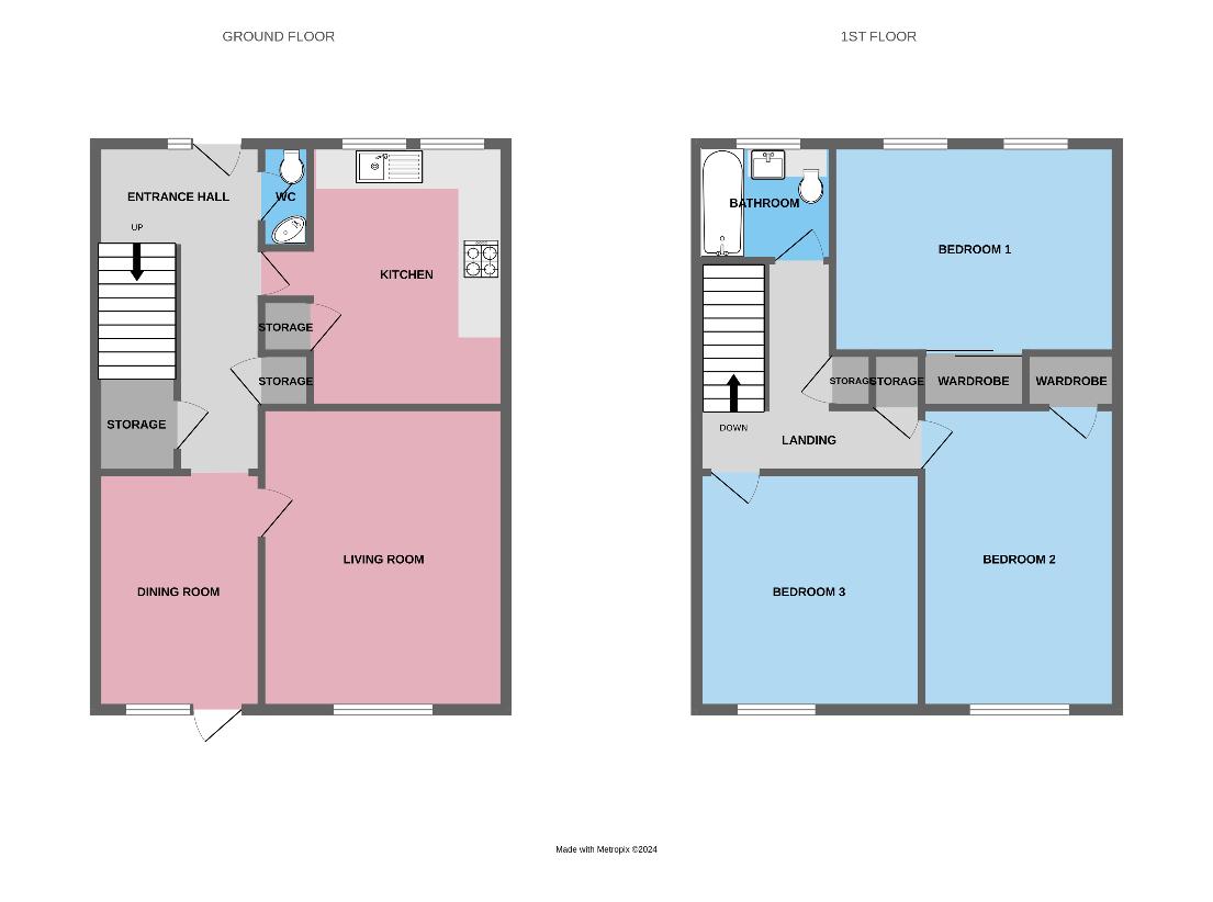 3 bedroom property for sale - floorplan