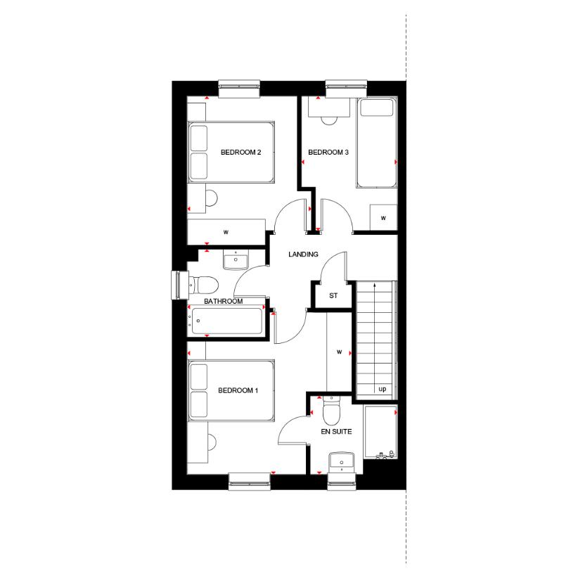 3 bedroom terraced house for sale - floorplan