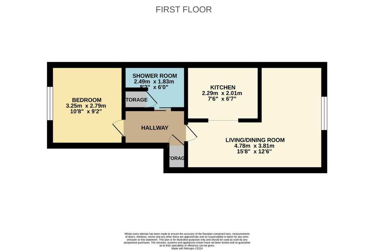 1 bedroom flat for sale - floorplan