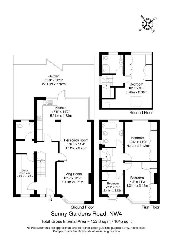 4 bedroom property for sale - floorplan